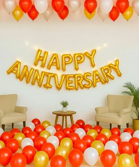 Red Anniversary Home Decor