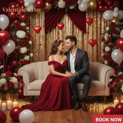 Valentine’s Day romantic decoration setup by Event Expert in Dubai, Abu Dhabi, Sharjah, Ajman, Ras Al Khaimah, Fujairah and Umm Al Quwain